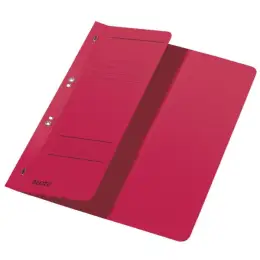 Ösenhefter Leitz 3741-00-25 37410025 A4, 1/2-VD, Manilakarton 250g, Amtsheftung, rot