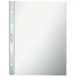 Prospekthüllen Leitz 4735-00-00 47350000 A5 80my Kunststoff (PVC-Hartfolie) glatt, glasklar, Pack 100 Stk