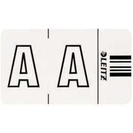 Buchstabensignale auf Rolle Leitz 6610-10-00 66101000 Orgacolor Aufdruck: A, weiß, Rolle 250 Stk