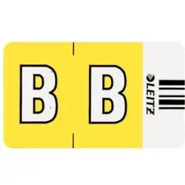 Buchstabensignale auf Rolle Leitz 6611-10-00 66111000 Orgacolor Aufdruck: B, gelb, Rolle 250 Stk