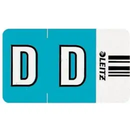 Buchstabensignale auf Rolle Leitz 6613-10-00 66131000 Orgacolor Aufdruck: D, blau, Rolle 250 Stk