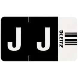 Buchstabensignale auf Rolle Leitz 6619-10-00 66191000 Orgacolor Aufdruck: J, schwarz, Rolle 250 Stk