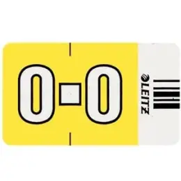 Buchstabensignale auf Rolle Leitz 6624-10-00 66241000 Orgacolor Aufdruck: O, gelb, Rolle 250 Stk