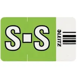 Buchstabensignale auf Rolle Leitz 6628-10-00 66281000 Orgacolor Aufdruck: S, grün, Rolle 250 Stk