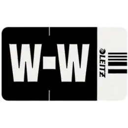 Buchstabensignale auf Rolle Leitz 6632-10-00 66321000 Orgacolor Aufdruck: W, schwarz, Rolle 250 Stk