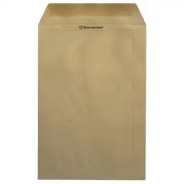 Versandtasche Soennecken 327667470 1339 B4 ohne Fenster/nassklebend braun 110g, Pack 10 Stk