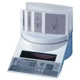 Briefwaage Maul 1513102 MAULtronic-S Porto 2000g, weiß, 0,5g/1g-Teilung Solarbetrieb