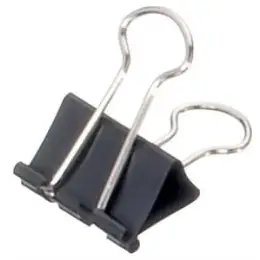 Briefklemmer-Foldback Maul 2142590 mauly 25 mm, schwarz, Pack 12 Stk