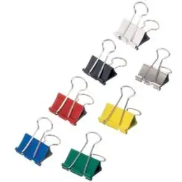 Briefklemmer-Foldback Maul 2142599 mauly 25 mm, farblich sortiert, Pack 12 Stk