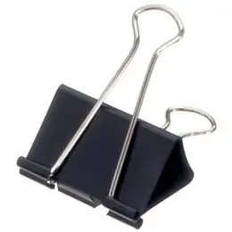 Briefklemmer-Foldback Maul 2145190 mauly 51 mm, schwarz, Pack 12 Stk