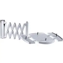 Telefonarm Maul 8313582 grau Scherenarm/2 Flügel und Wandhalterung