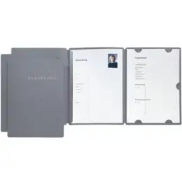 Bewerbungsmappe Pagna 22002-06 Select grau Karton/Pappe Klemmmechanik