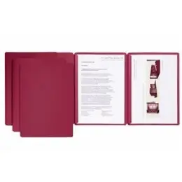 Präsentationsmappe Pagna 22003-01 Sprint A4, Karton 270g, rot, Klemmmechanik