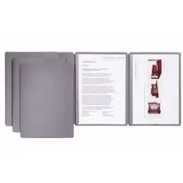 Präsentationsmappe Pagna 22003-06 Sprint A4, Karton 270g, grau, Klemmmechanik