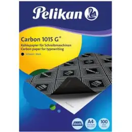 Kohlepapier Pelikan 018770 carbon 1015G A4 schwarz, für Schreibmaschinen, Pack 100 Blatt