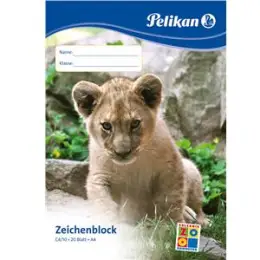 Zeichenblock Pelikan 224824 A4 20 Blatt chlorfrei