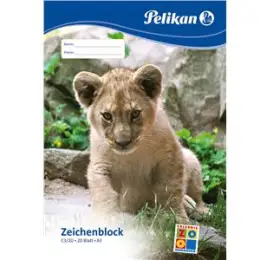 Zeichenblock Pelikan 224840 A3 20 Blatt chlorfrei