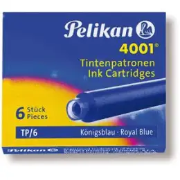 Tintenpatrone Pelikan 301176 4001 klein königsblau, Pack 6 Stk