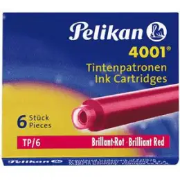 Tintenpatrone Pelikan 301192 4001 klein rot, Pack 10 x 6 Stk