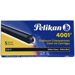 Tintenpatrone Pelikan 310607 groß blau-schwarz, Pack 5 Stk