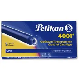 Tintenpatrone Pelikan 310748 groß königsblau, Pack 5 Stk