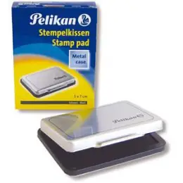 Stempelkissen Pelikan 331066 5 x 7 cm, schwarz, Metallgehäuse