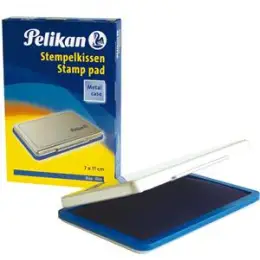 Stempelkissen Pelikan 331124 9 x 16 cm, blau, Metallgehäuse