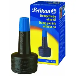 Stempelfarbe ohne Öl Pelikan 351213 blau, Flasche 28ml