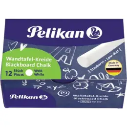 Wandtafelkreide Pelikan 701359 755/12 weiß, Pack 12 Stk