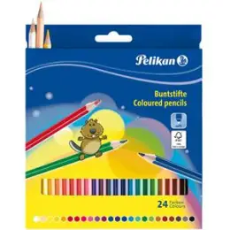 Farbstift Pelikan 724013 BS24LN 24er-Etui standard lang, Pack 5 Stk
