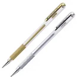 Gelroller Pentel K118-X Hybrid Gel Grip Metallic Strichstärke: 0,4mm Kugel-Ø: 0,8mm Schreibfarbe: gold, Pack 12 Stk