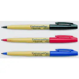 Universalmarker Pentel M10U-B UniversalPen 0,8-1,0mm, Rundspitze, rot, Pack 12 Stk