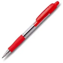 Kugelschreiber Pilot BPGP-10R-F-R 2028002 Pilot Super Grip F 0,3mm (F), Wechselmine, Druckmechanik, rot