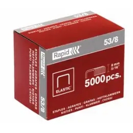 Heftklammern Rapid 31070513 Elju 5 Stahl, verzinkt, Höhe: 5 mm, für Heftzange ELJU, Pack 5000 Stk