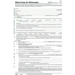 Mietvertrag Wohnungen RNK 525 A4, 6 Seiten