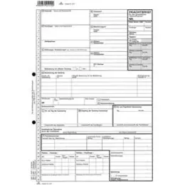 Frachtbrief RNK 2101 Güterverkehr, A4, 3Seiten, selbstdurchschreibend, Pack 50 Stk