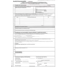 Ausfuhrkassenzettel RNK 2277 A4, 3 Blatt, selbstdurchschreibend SD, Pack 50 Stk