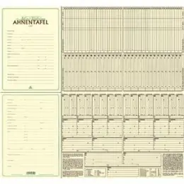 Ahnentafel RNK 2801 1-127 A2/A4 für 7 Generationen