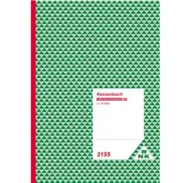 Kassenbuch RNK 3155 A4, 2 x 40 Blatt, selbstdurchschreibend, ohne Nummerierung, mit Mehrwertsteuerspalten