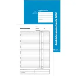 Ausbildungsnachweis RNK 5080 1Seite/1Woche, A4, 28 Blatt (56 Seiten), für tägliche Eintragung