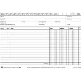 Kontokorrentkarten RNK 115350 A5, weiß, Soll-Haben-Saldo, Pack 100 Stk