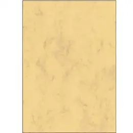 Marmor-Papier Sigel DP262 A4, 90g, Marmor, sandbraun, Inkjet Laser Kopierer, Pack 100 Blatt