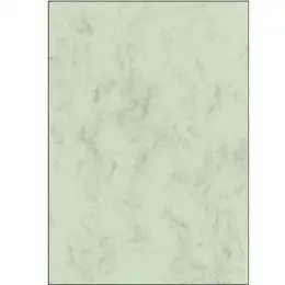Marmor-Papier Sigel DP263 A4, 90g, Marmor, grün-pastell, Inkjet Laser Kopierer, Pack 100 Blatt