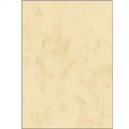 Marmor-Papier Sigel DP397 A4, 200g, Marmor, beige, Inkjet Laser Kopierer, Pack 50 Blatt
