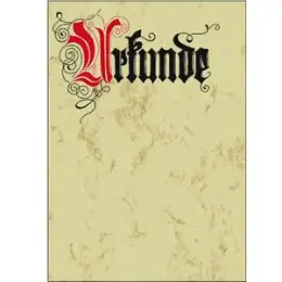 Urkunde Sigel DP548 A4 Calligraphie 185g, Pack 12 Stk