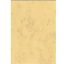 Marmor-Papier Sigel DP553 A4, 200g, Marmor, sandbraun, Inkjet Laser Kopierer, Pack 50 Blatt