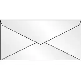Briefumschlag Sigel DU130 DIN lang transparent 100g 110x220mm, Pack 25 Stk