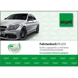 Fahrtenbuch PKW Sigel FA614 A6-quer, 40 Blatt