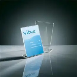 Tischaufsteller Sigel TA214 A6-hoch schräg Acryl glasklar