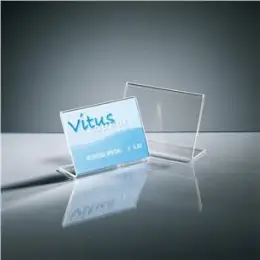 Tischaufsteller Sigel TA217 A7-quer schräg Acryl glasklar 105x74mm, Pack 10 Stk